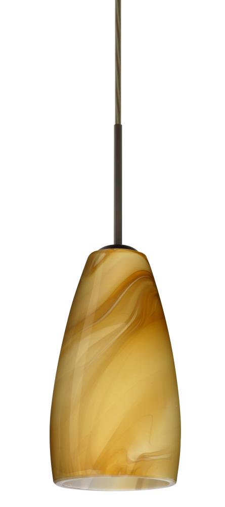 Besa Chrissy Pendant For Multiport Canopy Bronze Honey 1x40W Halogen
