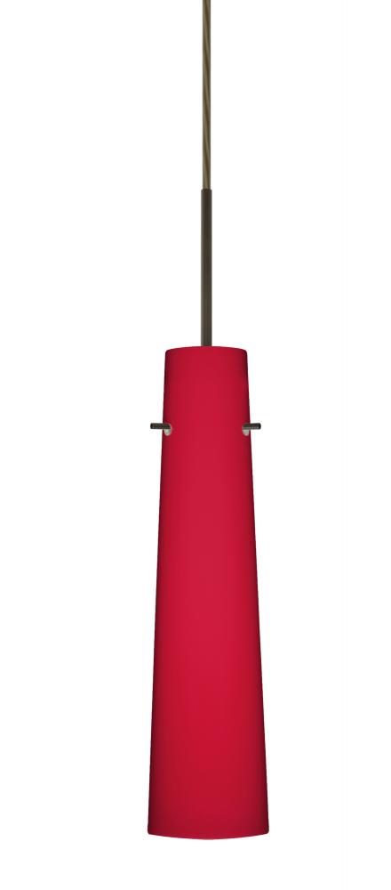 Besa Camino Pendant For Multiport Canopy Bronze Ruby Matte 1x5W LED