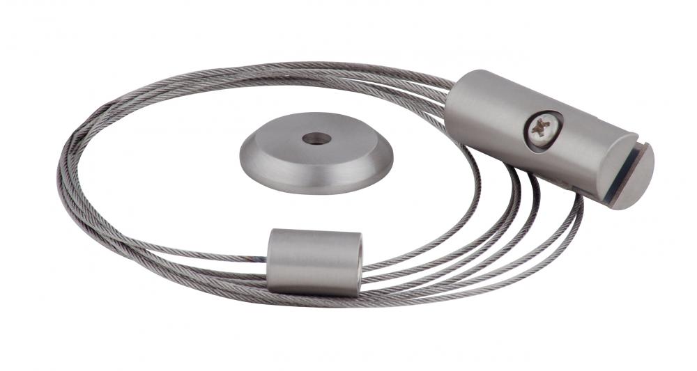 Besa 10Ft. Adjustable Cable Support Satin Nickel
