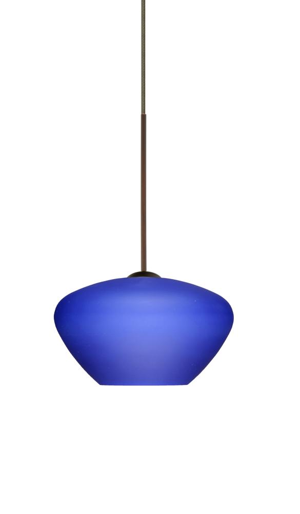Besa Pendant For Multiport Canopy Peri Bronze Blue Matte 1x5W LED