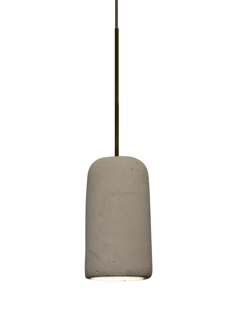 Besa Glide Cord Pendant For Multiport Canopy, Tan, Bronze Finish, 1x2W LED
