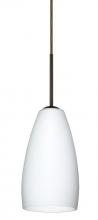 Besa Lighting B-150907-LED-BR - Besa Chrissy Pendant For Multiport Canopy Bronze Opal Matte 1x9W LED