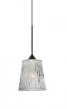 Besa Lighting X-512500-LED-BR - Besa Pendant For Multiport Canopy Nico 4 Bronze Clear Stone 1x5W LED