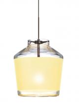 Besa Lighting X-PIC6CR-BR - Besa Pendant For Multiport Canopy Pica 6 Bronze Creme Sand 1x50W Halogen