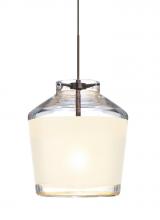 Besa Lighting X-PIC6WH-BR - Besa Pendant For Multiport Canopy Pica 6 Bronze White Sand 1x50W Halogen