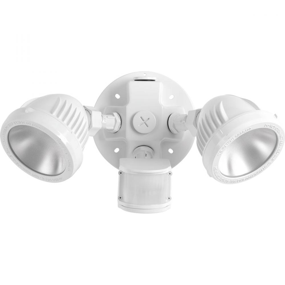 Two-Light Security/Flood Light With Motion Sensor