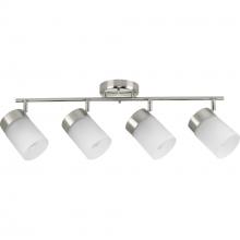Progress P900012-009 - Ridgecrest Collection Brushed Nickel Four-Head Multi-Directional Track