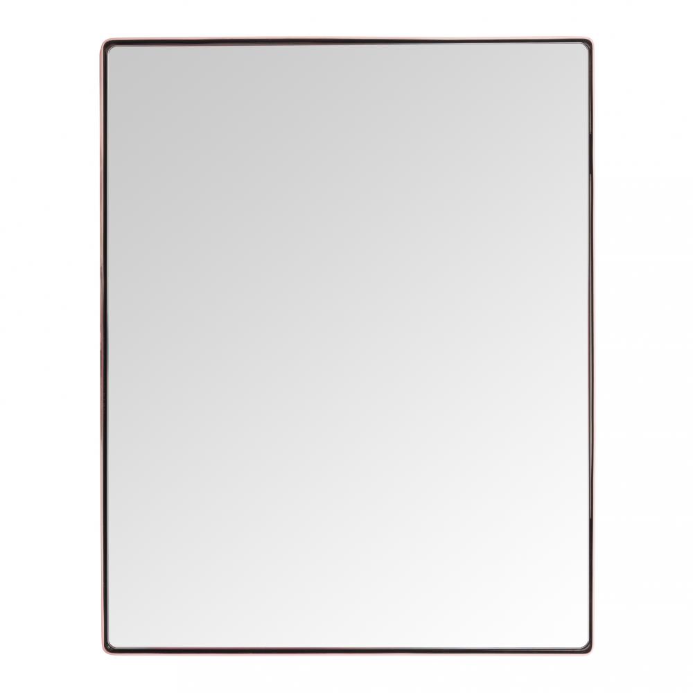 Kye 24x30 Rectangular Rounded Wall Mirror - Rose Gold
