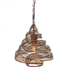 Varaluz 240P01HO - Flow Recycled Steel in Hammered ORe 1Lt Mini Pendant