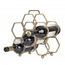 Varaluz 404A10HG - Hexagonal Wine Rack - Havana Gold