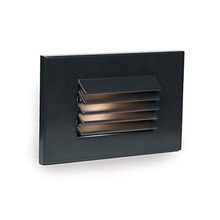 WAC US 4051-27BK - LED Low Voltage Horizontal Louvered Step and Wall Light