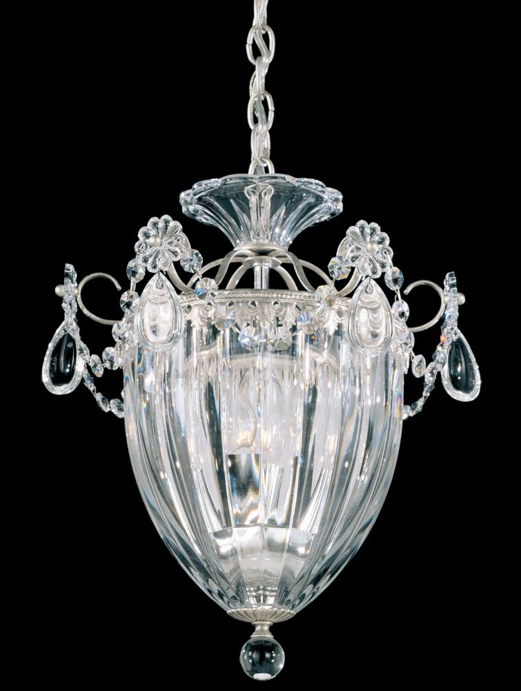 Bagatelle 3 Light 120V Mini Pendant in Aurelia with Clear Heritage Handcut Crystal