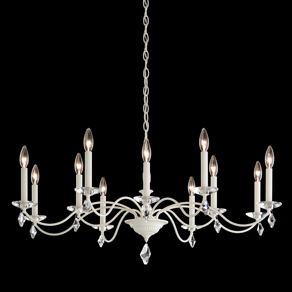 Modique 12 Light 110V Chandelier in Rich Auerelia Gold with Clear Heritage Crystal