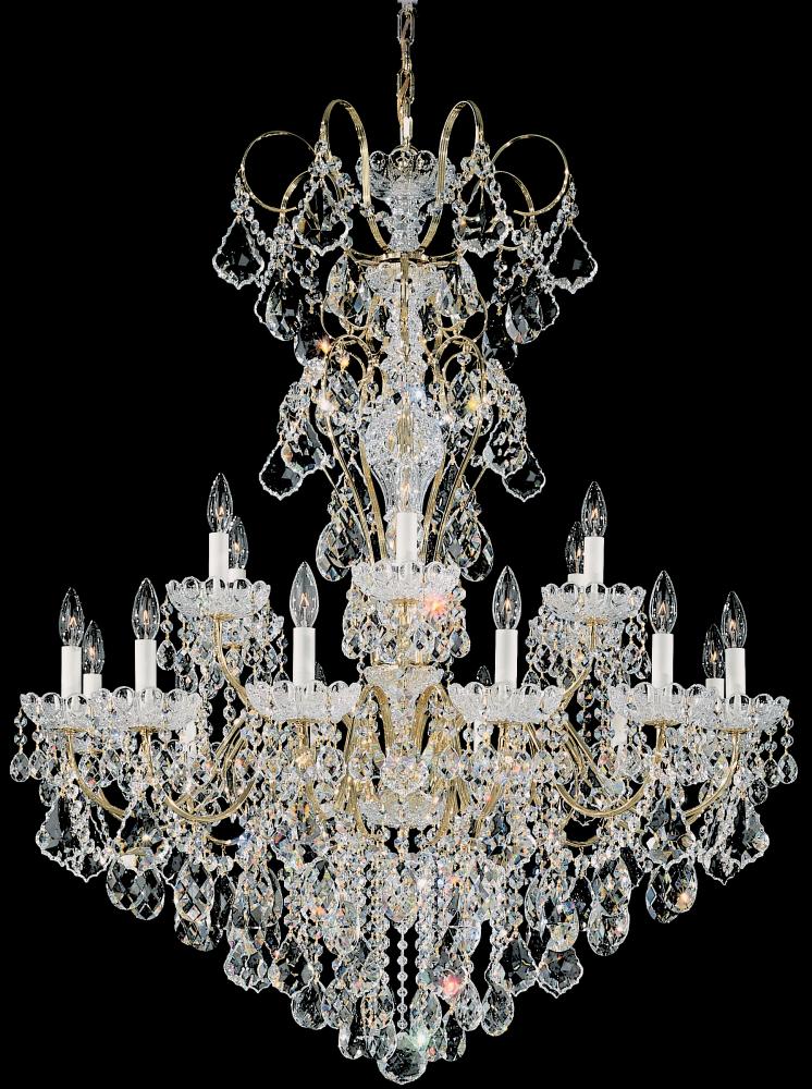New Orleans 18 Light 120V Chandelier in Aurelia with Clear Heritage Handcut Crystal