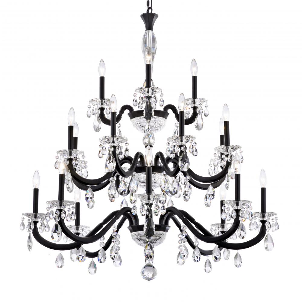 San Marco 20 Light 120V Chandelier in Heirloom Gold with Clear Radiance Crystal