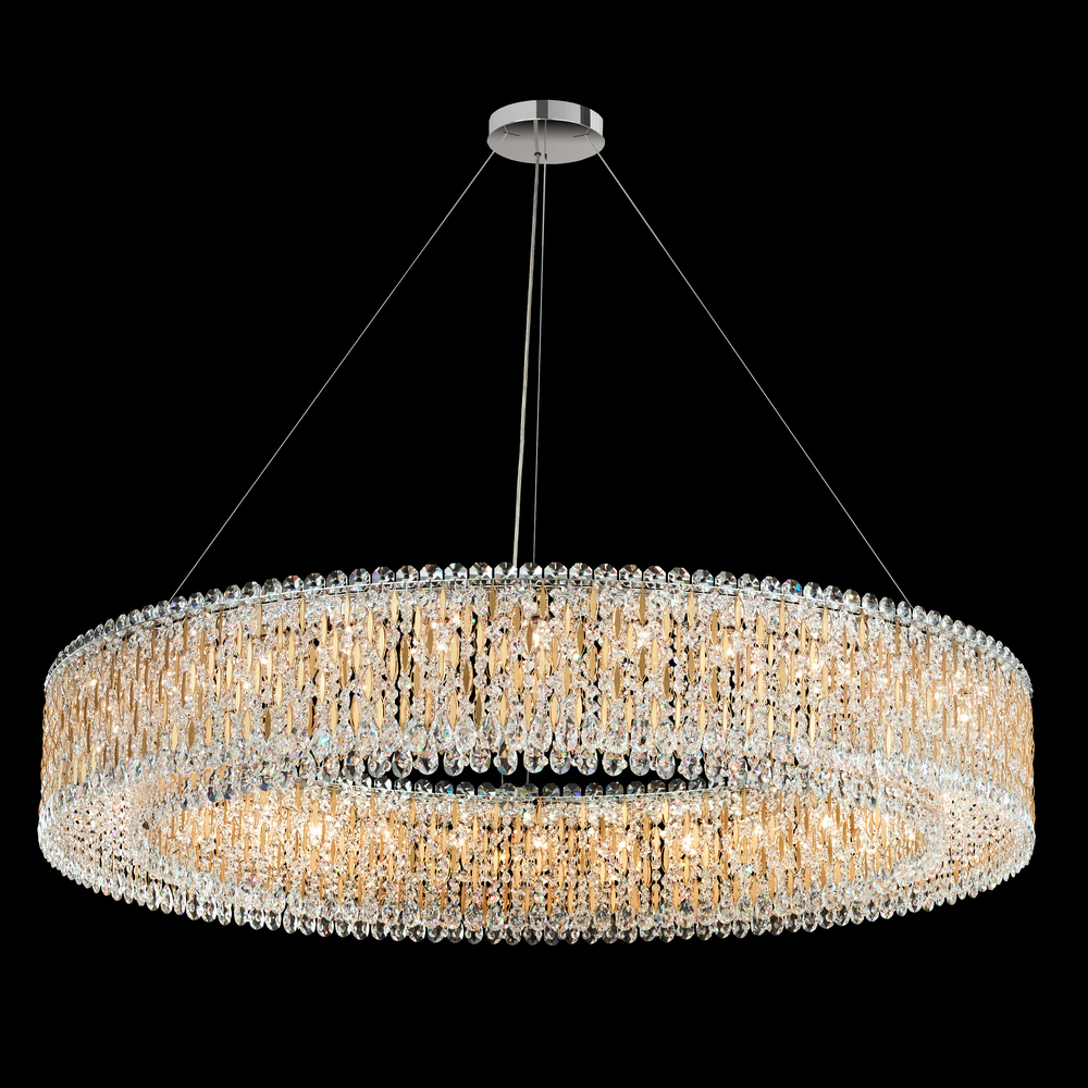 Sarella 32 Light 120V Pendant in White with Clear Crystals from Swarovski