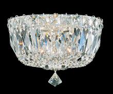 Schonbek 1870 5890-211O - Petit Crystal Deluxe 3 Light 120V Flush Mount in Aurelia with Clear Optic Crystal