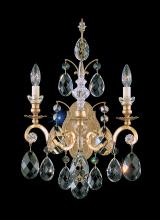 Schonbek 1870 3761-23S - Renaissance 2 Light 120V Wall Sconce in Etruscan Gold with Clear Crystals from Swarovski