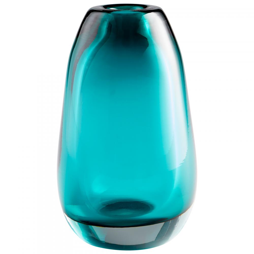 Blown Ocean Vase|Blue-SM