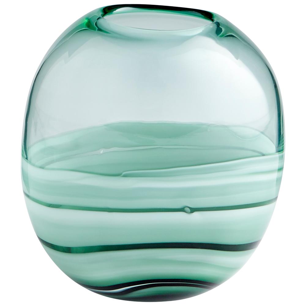 Torrent Vase|Green-Squat