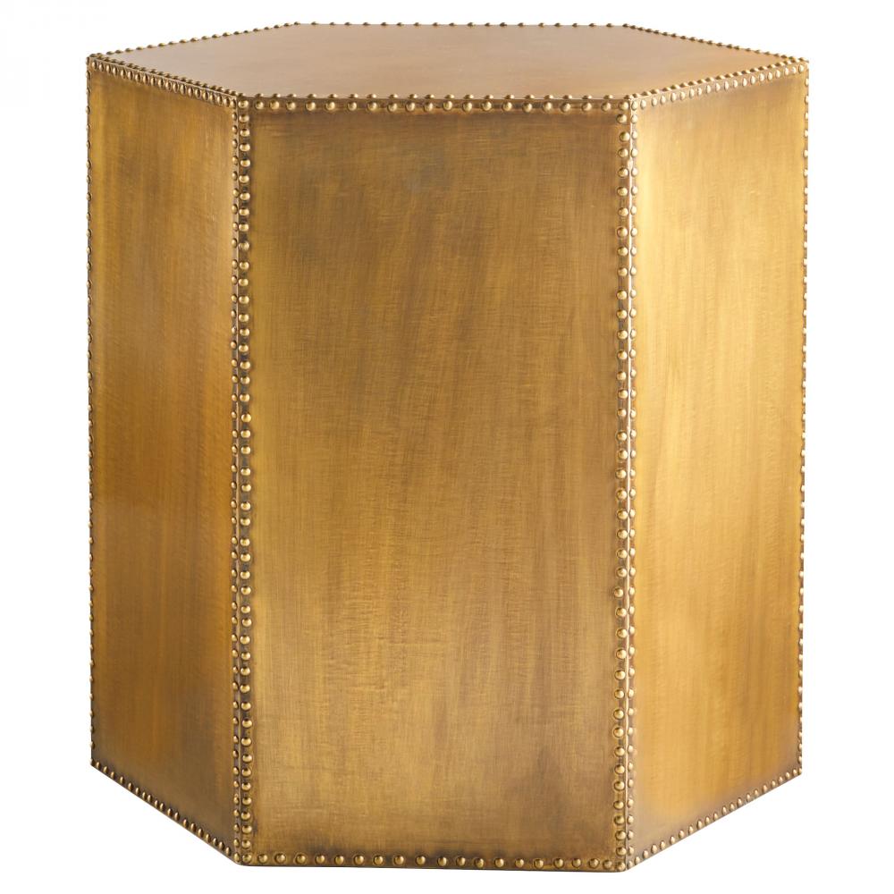 Korio Accent Table| Brass