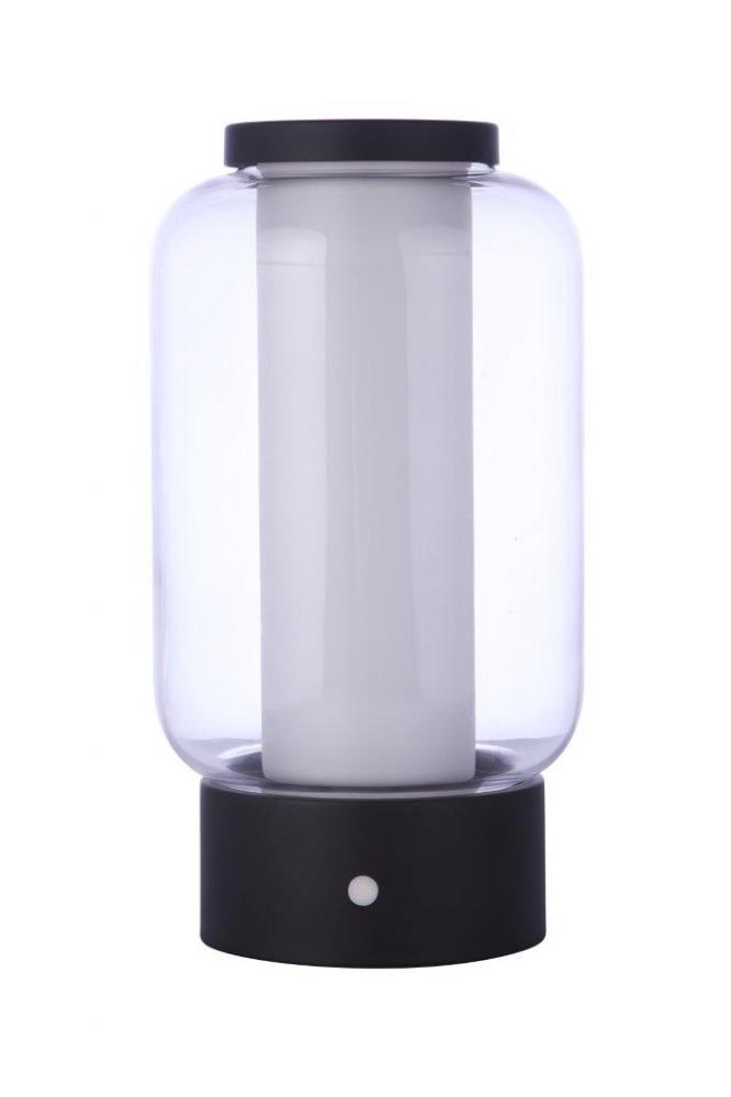 Outdoor Rechargeable Dimmable LED Portable Lamp w/ USB port in Midnight
