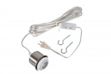 Craftmade SW1001-BNK - Swag Hardware Kit 15' Silver Cord w/Socket in Brushed Polished Nickel