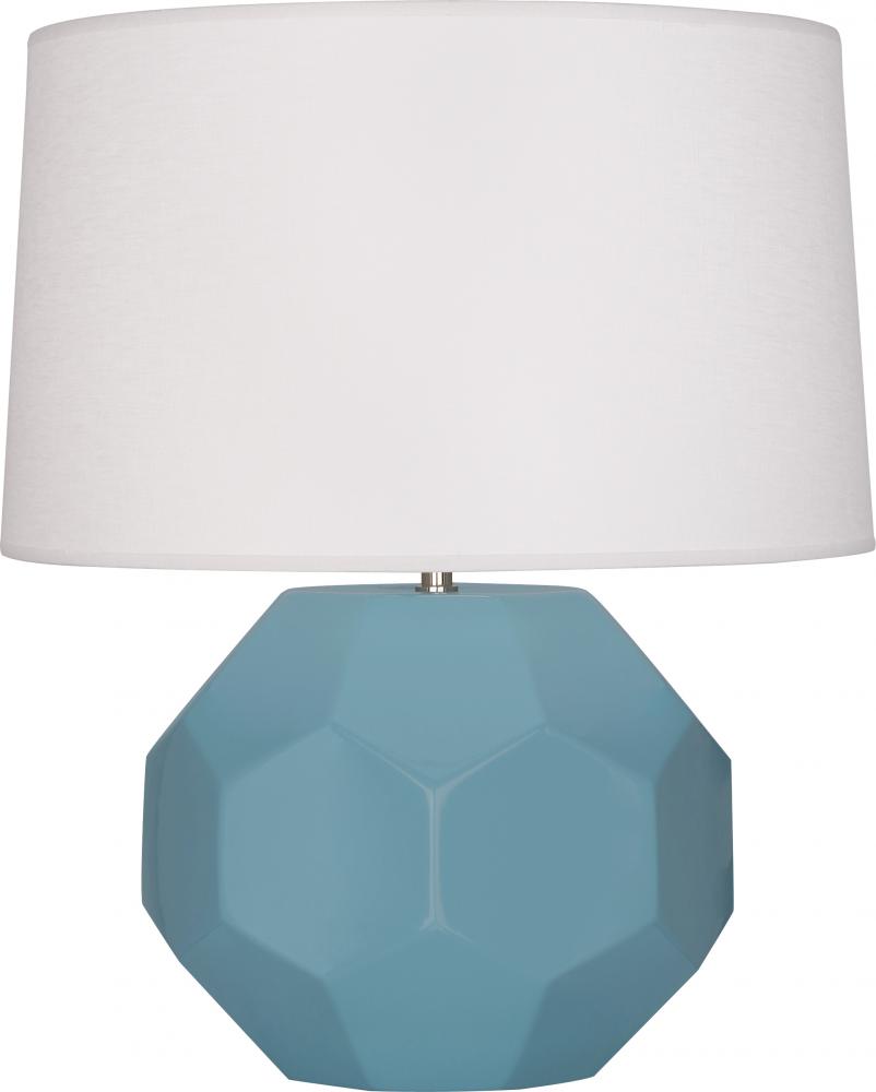 Matte Steel Blue Franklin Table Lamp