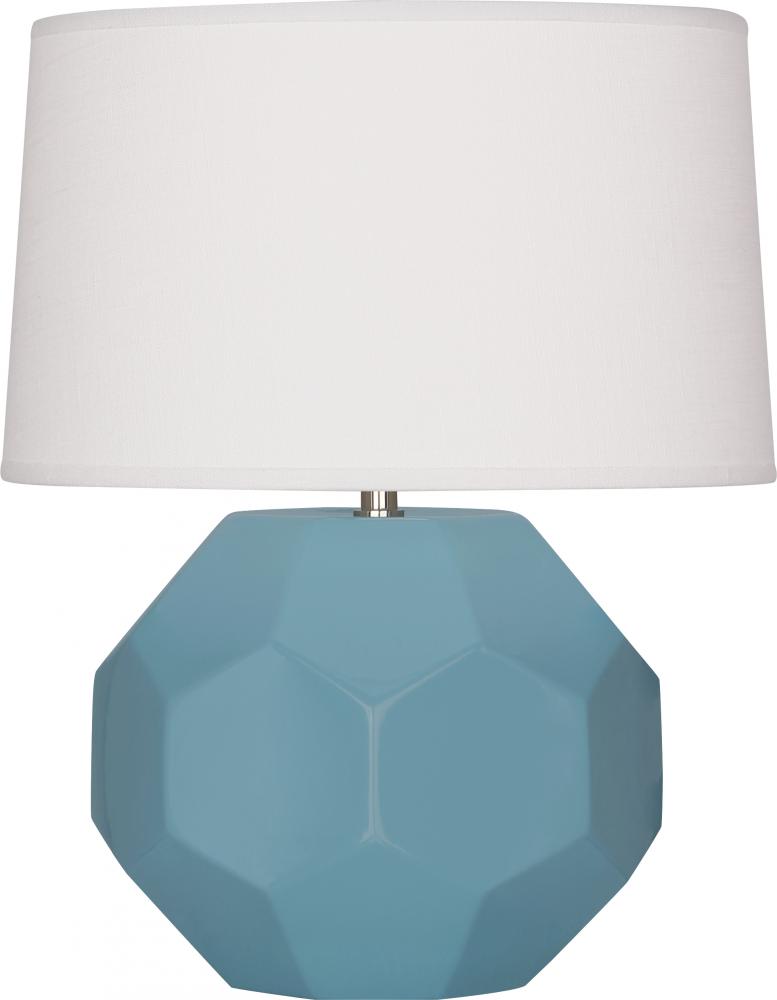 Matte Steel Blue Franklin Accent Lamp