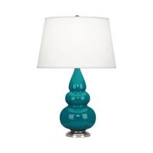 Robert Abbey 293X - Peacock Small Triple Gourd Accent Lamp