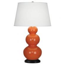 Robert Abbey 332X - Pumpkin Triple Gourd Table Lamp