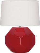 Robert Abbey RR02 - Ruby Red Franklin Accent Lamp