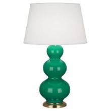 Robert Abbey EG40X - Emerald Triple Gourd Table Lamp
