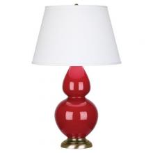 Robert Abbey RR20X - Ruby Red Double Gourd Table Lamp