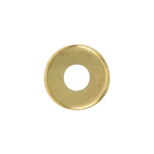 Turned Brass Check Ring; 1/8 IP Slip; Burnished And Lacquered; 1-1/4" Diameter
