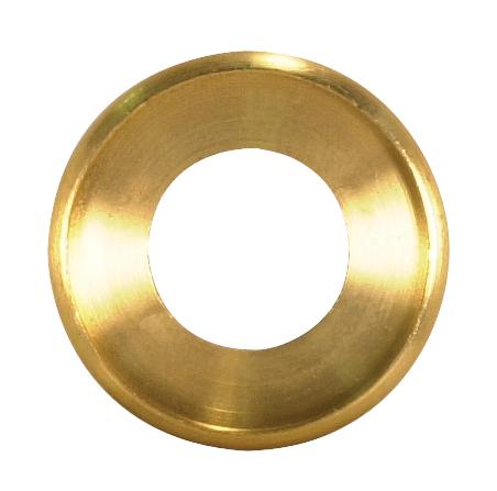 Turned Brass Check Ring; 1/4 IP Slip; Unfinished; 1" Diameter