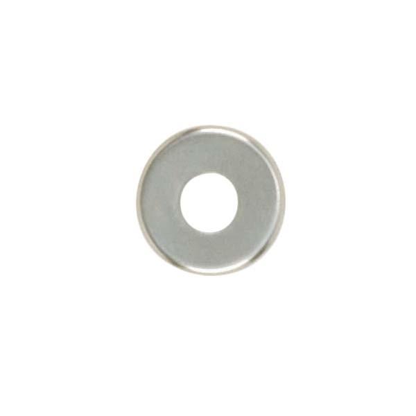 Steel Check Ring; Curled Edge; 1/8 IP Slip; Nickel Plated Finish; 2" Diameter
