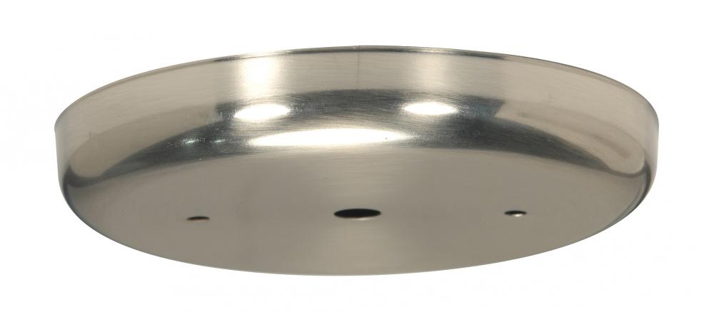 Contemporary Canopy; Canopy Only; Brushed Nickel Finish; 5-1/4" Diameter; 7/16" Center Hole;