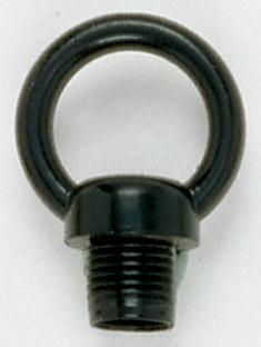 1" Male Loops; 1/8 IP With Wireway; 10lbs Max; Glossy Black Finish