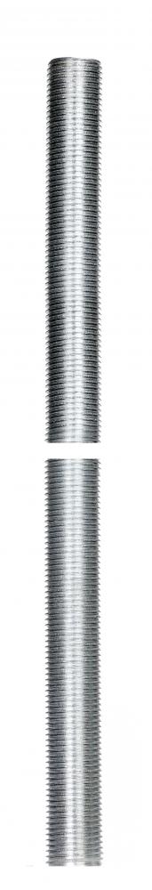 1/8 IP Steel Nipple; Zinc Plated; 16" Length; 3/8" Wide