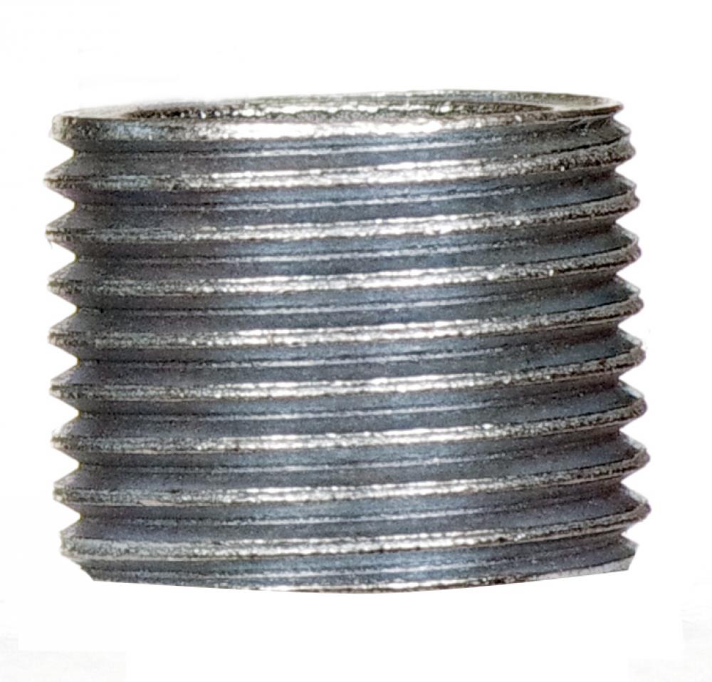 3/8 IP Steel Nipple; Zinc Plated; 1/2" Length; 5/8" Wide