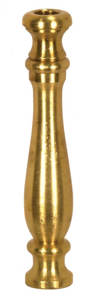 Solid Brass Neck And Spindle; Unfinished; 3/4" x 4-1/8"; 1/8 IP Tapped