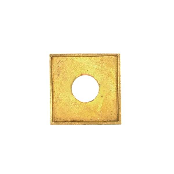 Solid Brass Square Check Ring; 1/8 IP Slip; 1"; Polished Finish