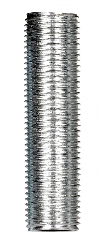 1/8 IP Steel Nipple; Zinc Plated; 12" Length; 3/8" Wide