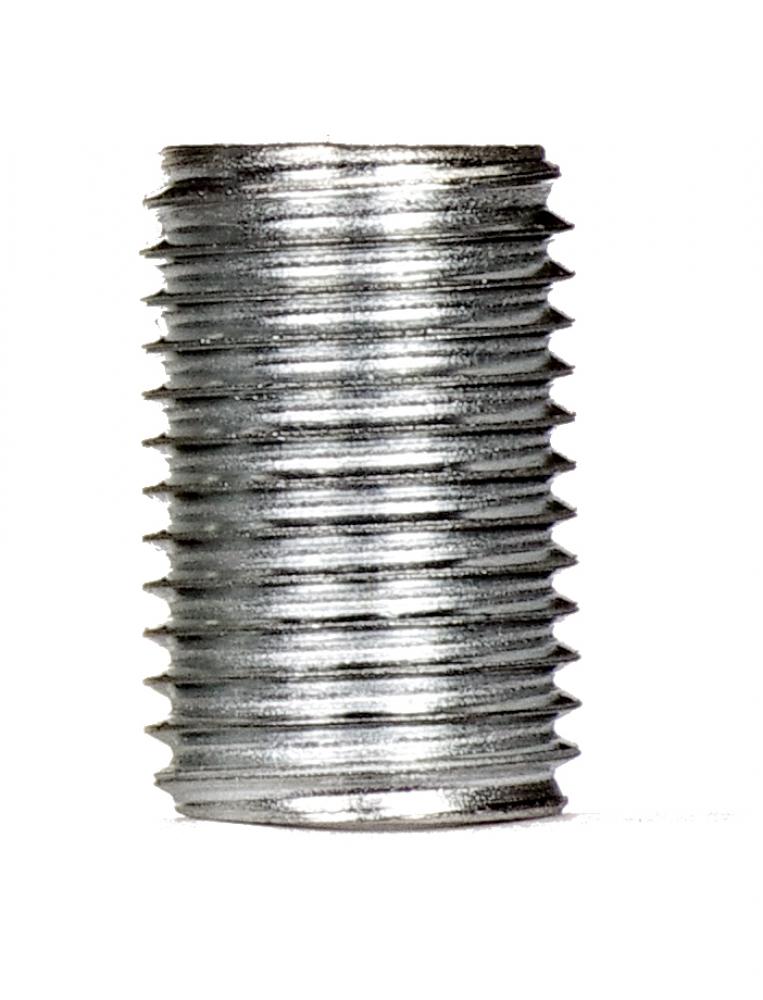 1/4 IP Steel Nipple; Zinc Plated; 3/4" Length; 1/2" Wide