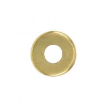 Satco Products Inc. 90/1091 - Turned Brass Check Ring; 1/8 IP Slip; Burnished And Lacquered; 1-1/4" Diameter