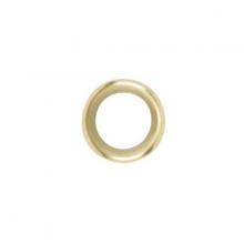 Satco Products Inc. 90/1656 - Steel Check Ring; Curled Edge; 1/4 IP Slip; Brass Plated Finish; 2" Diameter