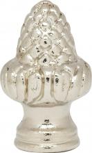 Satco Products Inc. 90/1713 - Acorn Finial; 1-1/2" Height; 1/8 IP; Polished Chrome Finish