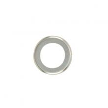Satco Products Inc. 90/1834 - Steel Check Ring; Curled Edge; 1/4 IP Slip; Unfinished; 1-1/2" Diameter