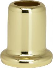 Satco Products Inc. 90/2193 - Flanged Steel Neck; 1" Height; 7/8" Bottom; Brass Plated Finish
